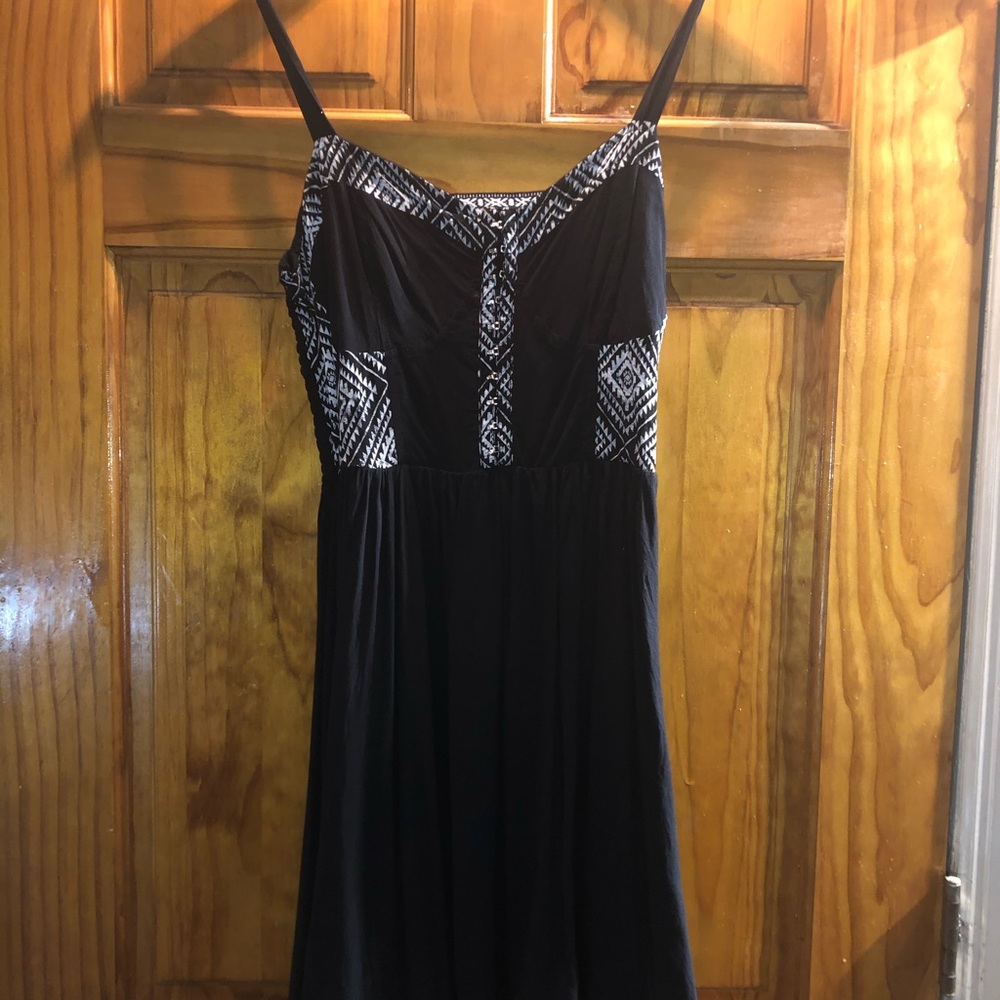 Adult black strapped dress size medium